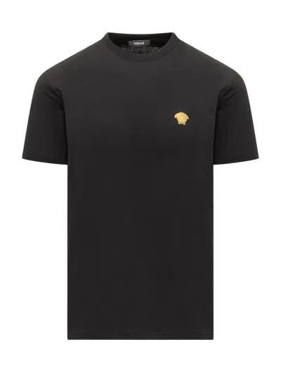 Versace Medusa T-shirt In Black