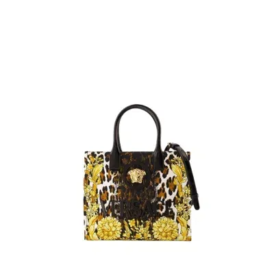 Versace Medusa Totes Crossbody - Leather - Black In Brown