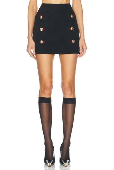 Versace Mini Skirt In Black