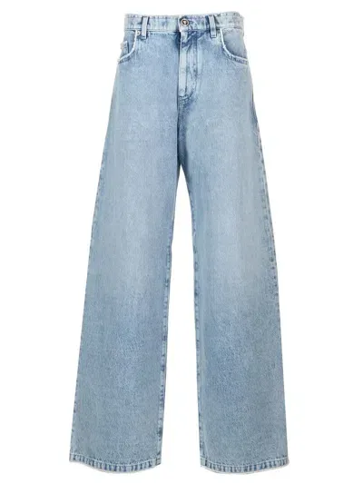 Versace Regular-fit Jeans In Blue