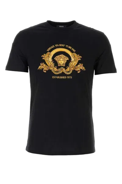 Versace T-shirt In Black