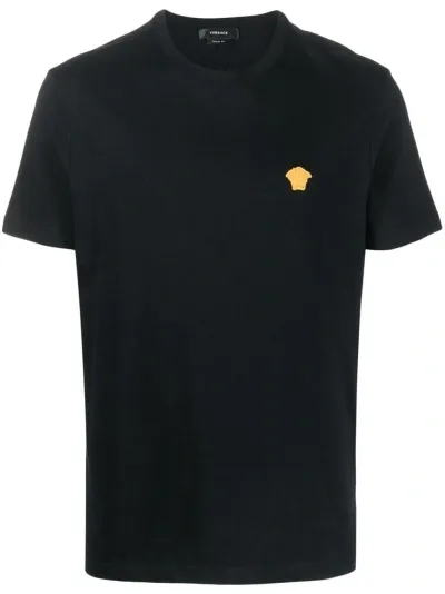 Versace T-shirt Logo In Black