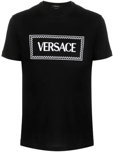 Versace T-shirts And Polos In Black