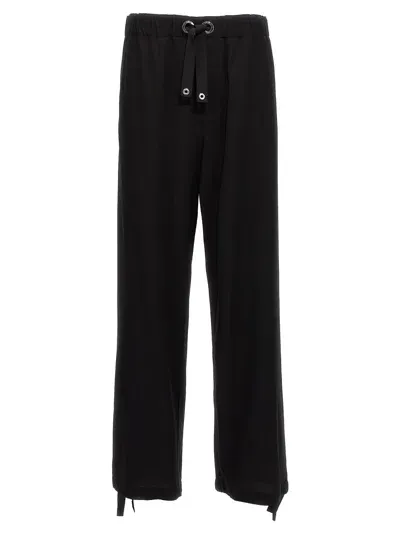 Versace Twill Pants In Black