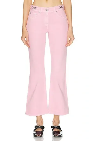 Versace Wide Leg In Pastel Pink