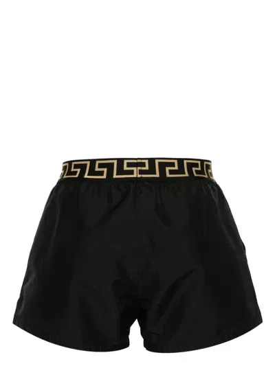 Versace Grecca Classic Swimshorts In Black