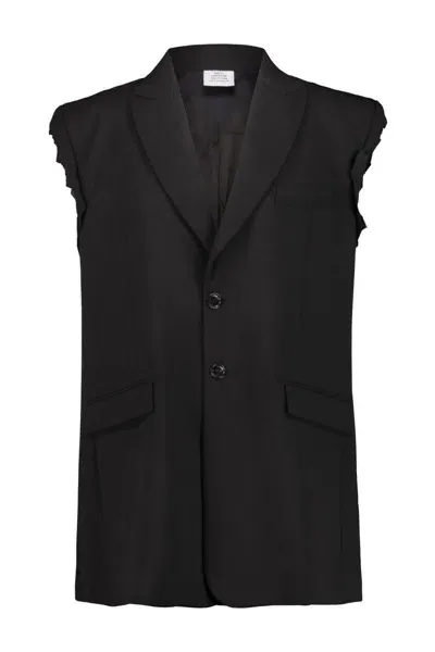 Vetements Deconstructed Sleeveless Vest Jacket Clothing In Black