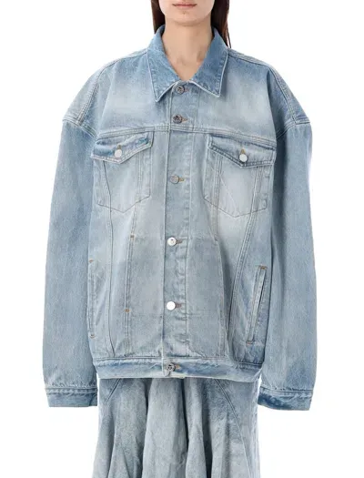 Vetements Oversize Denim Jacket In Blue