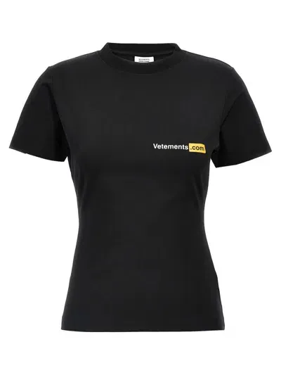 Vetements Xxxlogo T-shirt In Black