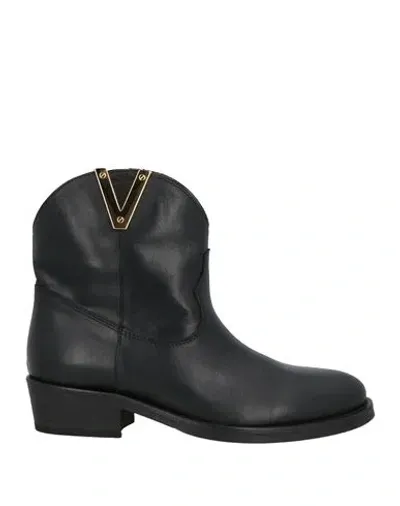 Via Roma 15 Flat Ankle Boots  Woman Color Black