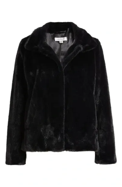 Via Spiga Faux Fur Jacket In Black