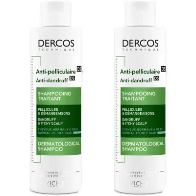 Vichy Dercos Anti-dandruff Oily Hair Duo In White