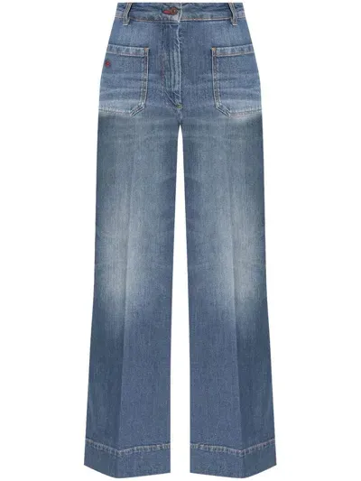 Victoria Beckham Alina Jeans In Blue