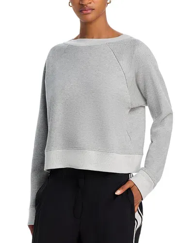 Victoria Beckham Crewneck Sweatshirt In Grey Marl