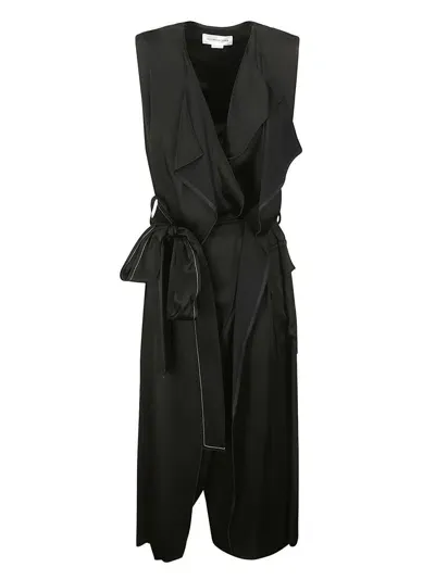 Victoria Beckham Midi Dress In Black