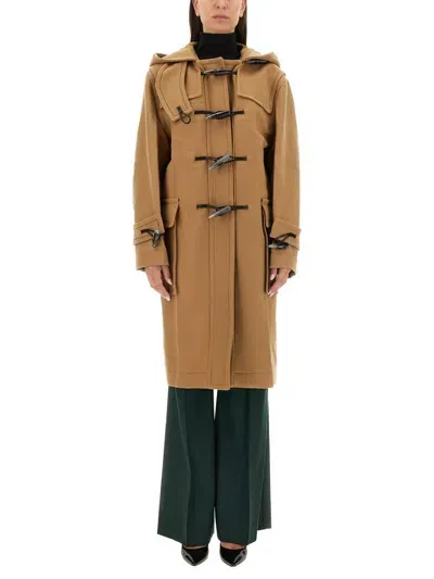 Victoria Beckham Oversize Coat In Beige