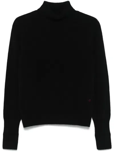 Victoria Beckham Roll-neck Sweater In Black