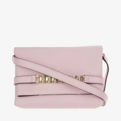 Victoria Beckham Mini Chain Pouch Cross Body Bag In Pink