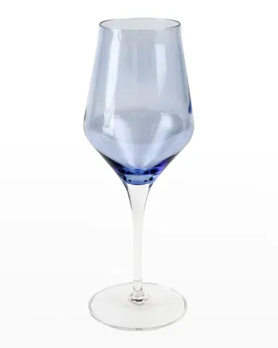 Vietri Contessa Water Glass In Blue