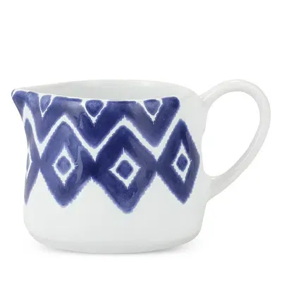 Vietri Santorini Diamond Creamer In Blue