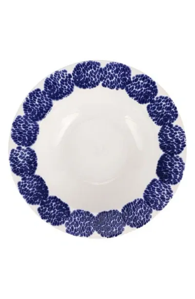 Vietri Santorini Rimmed Serving Bowl In Blue