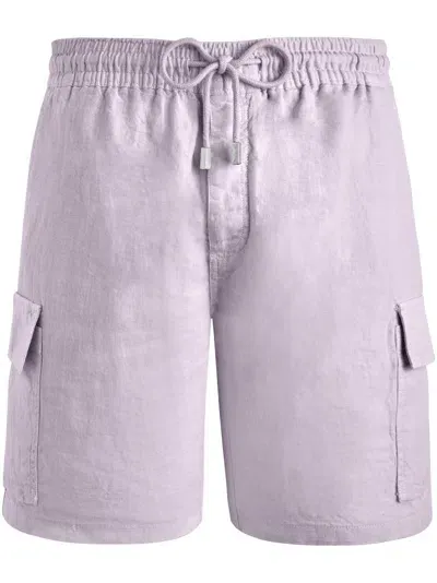 Vilebrequin Cargo Pocket Bermuda Shorts In Purple