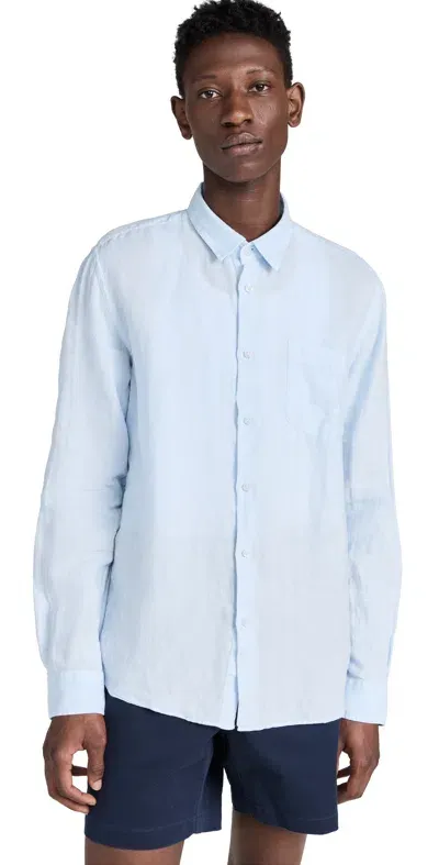 Vilebrequin Caroubis Linen Shirt Bleu Ciel