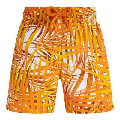 Vilebrequin Boys' Jirise Printed 4 Swim Shorts - Little Kid, Big Kid In Mango