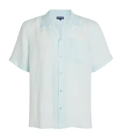 Vilebrequin Linen Charlie Shirt In Blue