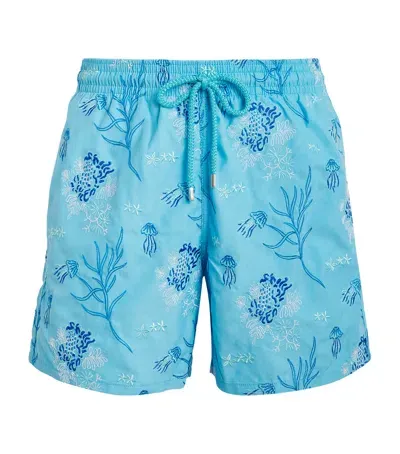 Vilebrequin Medusa Flower Swim Shorts In Blue