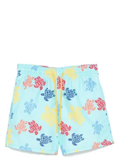 Vilebrequin X Falke Moorea Swim Shorts In Blue