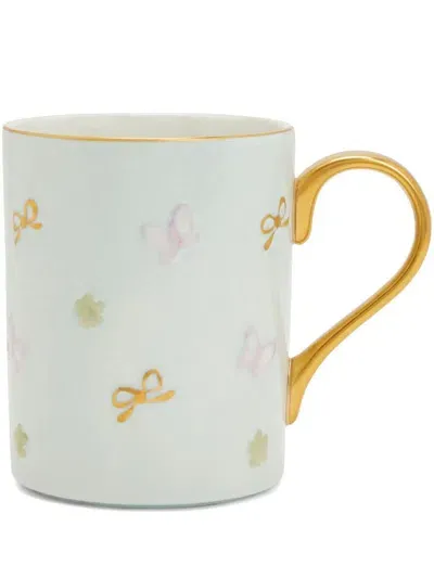 Villari Butterfly Mug In Blue