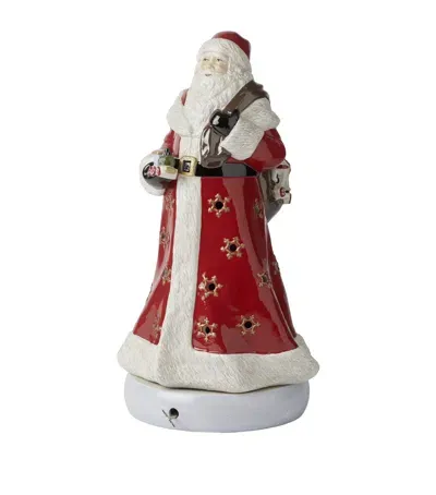 Villeroy & Boch Musical Santa Figurine In Red