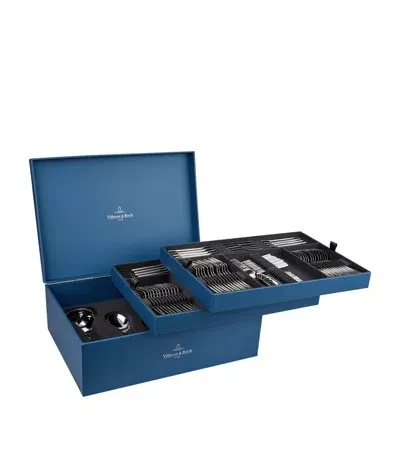 Villeroy & Boch Piemont 113-piece Cutlery Lunch Set In Blue