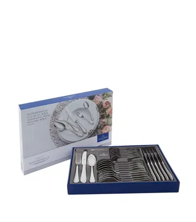 Villeroy & Boch Stainless Steel Mademoiselle 30-piece Cutlery Set In Blue