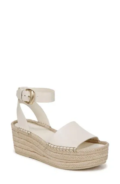 Vince Women's Belisa Square Toe Espadrille Platform Sandals In White