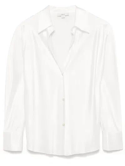 Vince Bias Ls Blouse In White