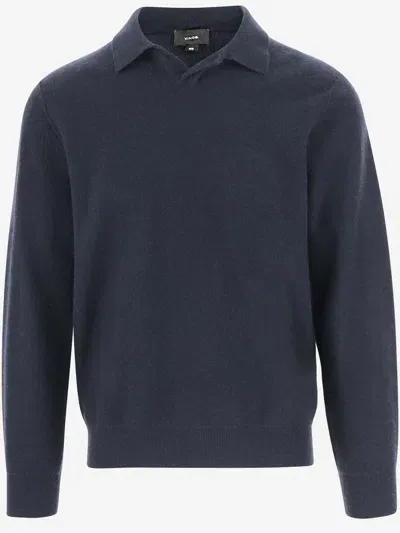 Vince Cashmere Pullover In Blue