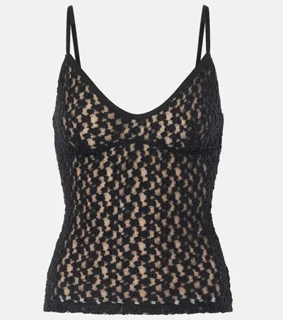 Vince Floral Lace Camisole In Black