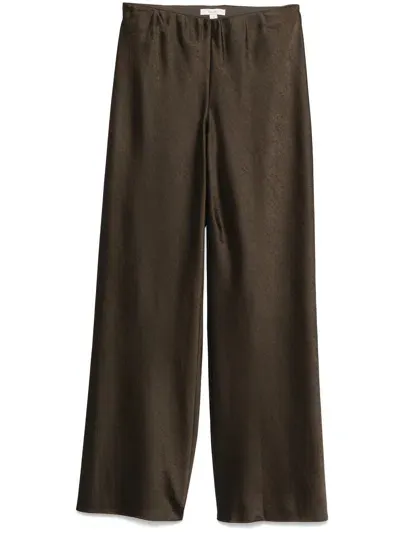 Vince Fluid Bias Pant In Brown