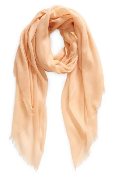 Vince Lightweight Cashmere Scarf In Cantaloupe