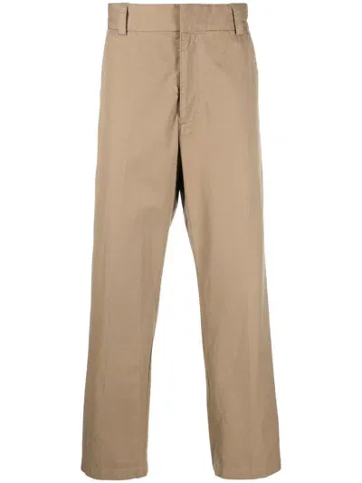 Vince Straight-leg Chino Trousers In Brown