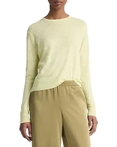 Vince Tissue Weight Crewneck Sweater In Green