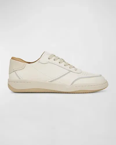 Vince Westside Leather Low-top Sneakers In Milk White Leather