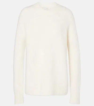 Vince Wool-blend Sweater In White