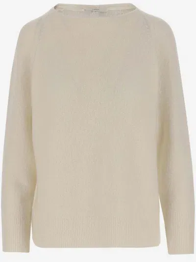 Vince Wool Blend Sweater In White