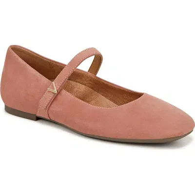 Vionic Alameda Mary Jane Flat In Cinder Rose