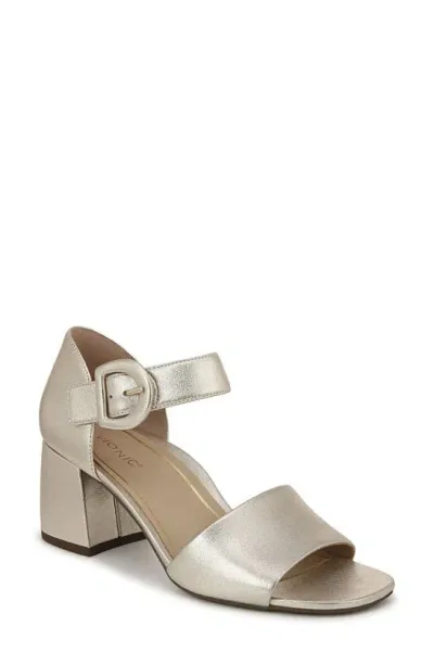 Vionic Chardonnay Ankle Strap Sandal In Gold