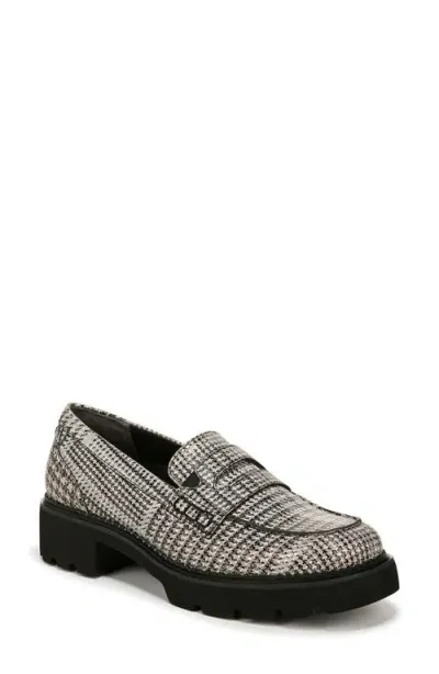 Vionic Fillmore Platform Penny Loafer In Black/white