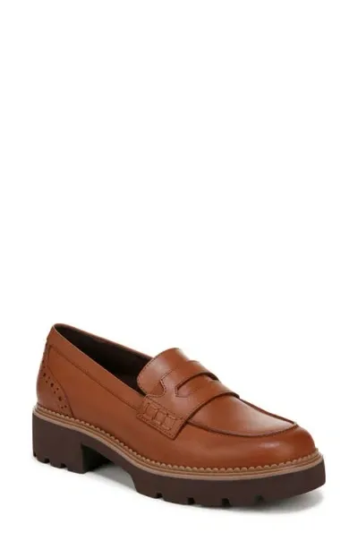 Vionic Fillmore Platform Penny Loafer In Tan